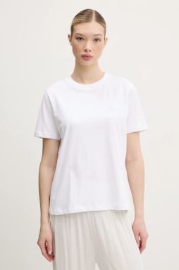 Bavlnené tričko Superdry dámske, biela farba, W1011644A-01C