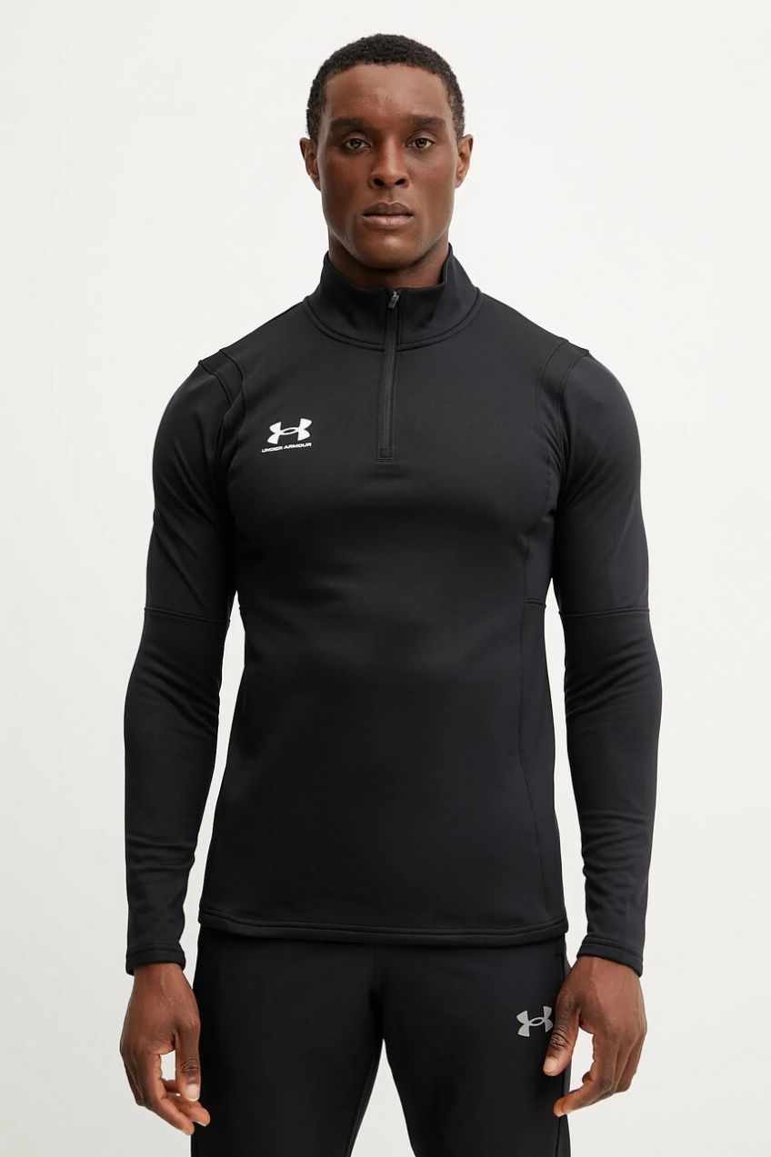 Tréningová mikina Under Armour Challenger čierna farba, vzorovaná, 1379588
