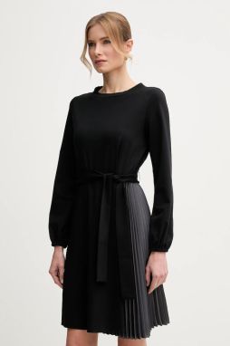 Šaty Weekend Max Mara čierna farba, mini, áčkový strih, 2515621061600