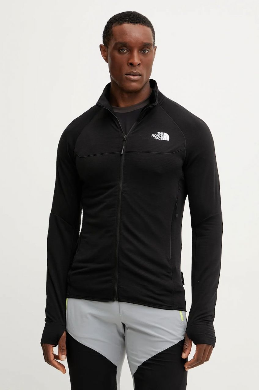 Športová mikina The North Face Bolt Polartec čierna farba, jednofarebná, NF0A8BSXJK31