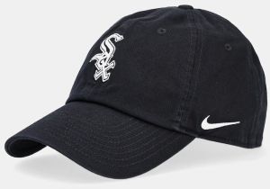 Bavlnená šiltovka Nike Chicago White Sox tmavomodrá farba, s nášivkou, NB01-00A-RX-BEK