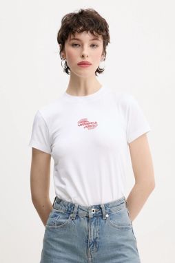 Tričko Karl Lagerfeld Jeans dámske, biela farba, A2W17027