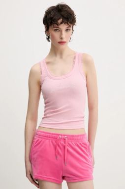 Top Juicy Couture JUICY HIBISCUS CRYSTAL ružová farba, JCWLV125335
