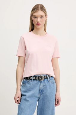 Bavlnené tričko Superdry dámske, ružová farba, W1011644A-2LY