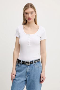Tričko Abercrombie & Fitch dámske, biela farba, KI139-5271