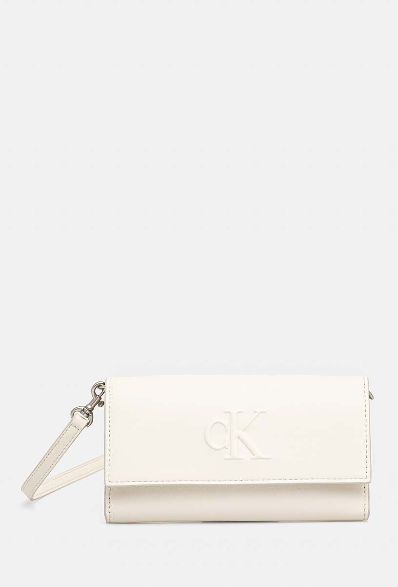 Peňaženka Calvin Klein Jeans dámska, béžová farba, K60K612742