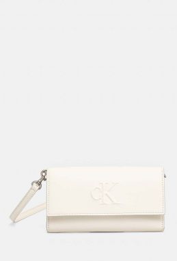 Peňaženka Calvin Klein Jeans dámska, béžová farba, K60K612742