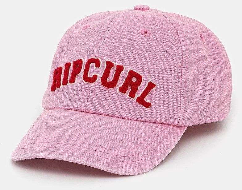 Džínsová šiltovka Rip Curl ružová farba, s nášivkou, 063WHE