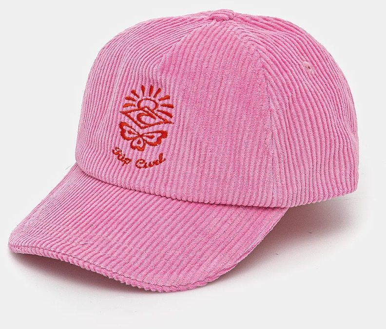 Menčestrová baseballová čiapka Rip Curl ružová farba, s nášivkou, 04WWHE