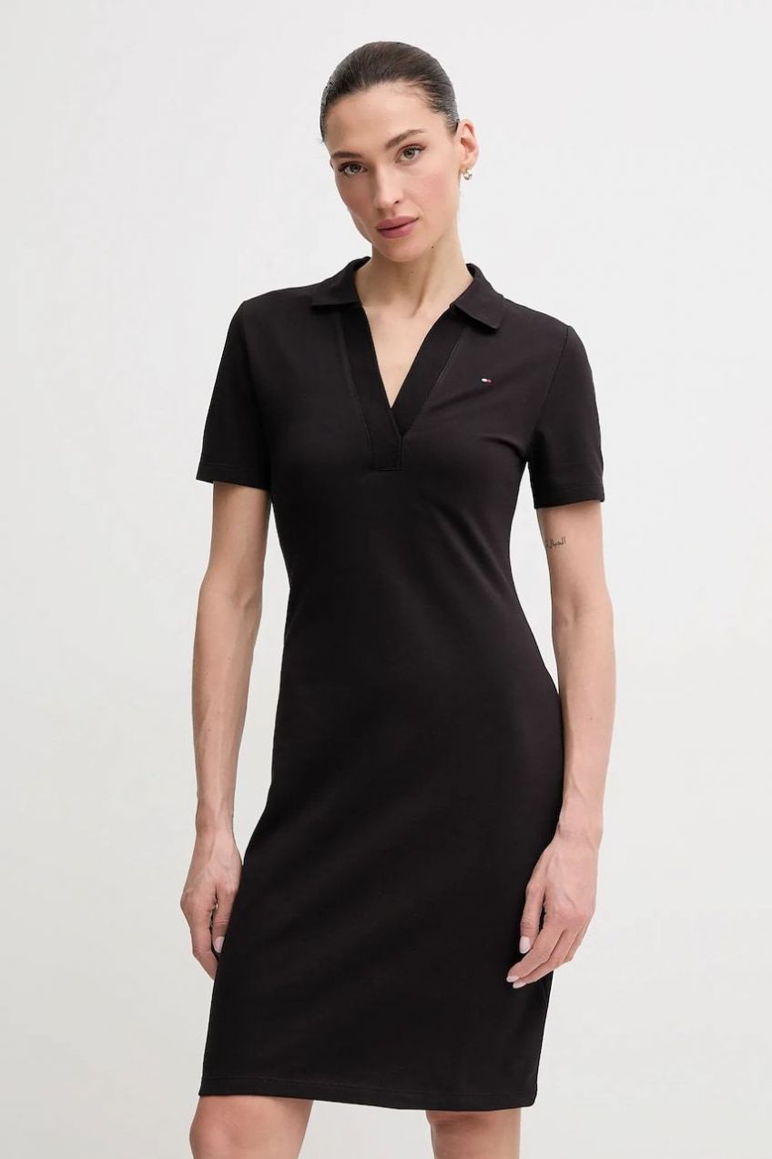 Šaty Tommy Hilfiger mini, rovný strih, WW0WW42567