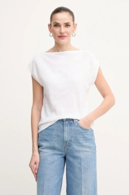 Tričko Calvin Klein dámske, biela farba, K20K208249