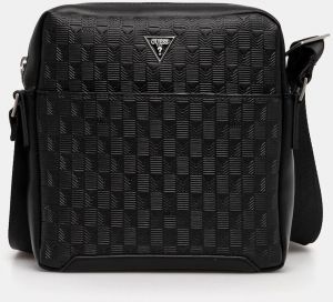 Malá taška Guess TORINO pánska, čierna farba, HMTODE P5159