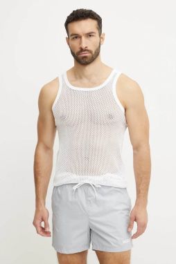 Top Resteröds Brynje grovmasket singlet biela farba, 7302.1