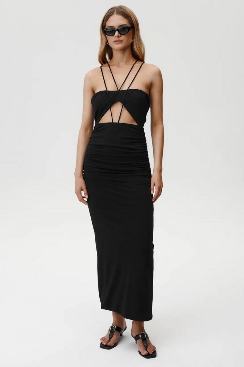 Šaty Undress Code Destiny Dress čierna farba, maxi, priliehavá, 885
