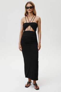 Šaty Undress Code Destiny Dress čierna farba, maxi, priliehavá, 885