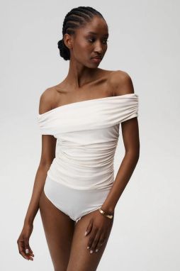 Body Undress Code Buttercup Bodysuit Thong dámska, béžová farba, jednofarebná, 849