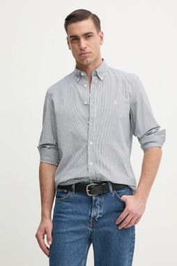 Bavlnená košeľa Marc O'Polo pánska, biela farba, regular, s golierom button-down, 522733842172