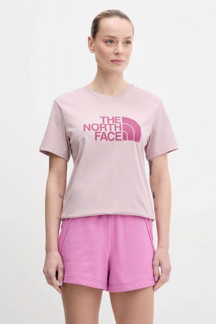 Tričko The North Face Relaxed Easy dámske, ružová farba, NF0A8A6GA1O1
