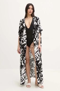 Plážový odev Calvin Klein čierna farba, KW0KW02822