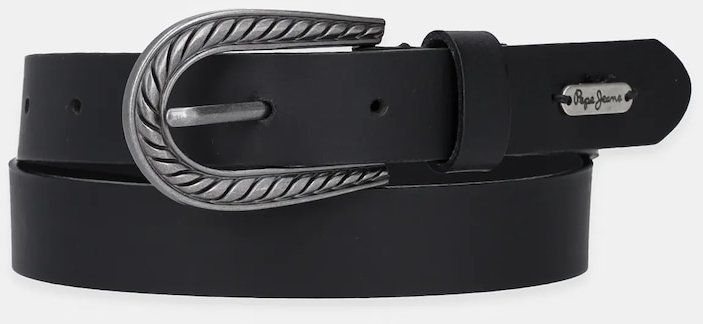 Opasok Pepe Jeans CAMILA BELT dámsky, čierna farba, PL020863
