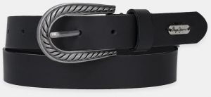 Opasok Pepe Jeans CAMILA BELT dámsky, čierna farba, PL020863