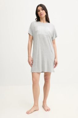 Nočná košeľa Dkny dámska, šedá farba, YI30044