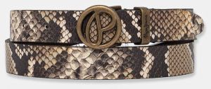 Kožený opasok Pepe Jeans ATHENAK BELT dámsky, hnedá farba, PL020865