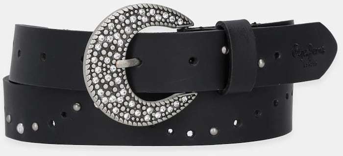 Opasok Pepe Jeans PIXIE BELT dámsky, čierna farba, PL020867