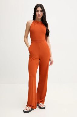 Plážový overal Max Mara Beachwear oranžová farba, 2516641019600