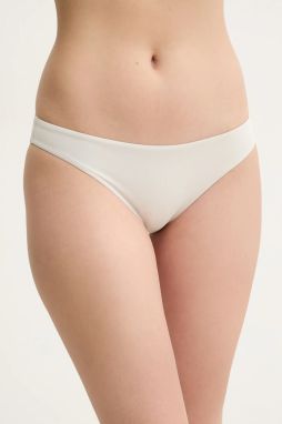 Plavková podprsenka Calvin Klein biela farba, jemne vystužený košík, KW0KW02751