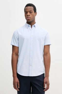 Bavlnená košeľa Barbour Oxtown S/S Tailored Shirt pánska, slim, s golierom button-down, MSH5313