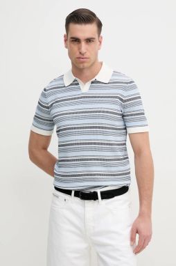 Bavlnené polo tričko Liu Jo pánske, vzorované, QA5043 MA71P