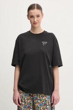 Bavlnené tričko adidas dámske, čierna farba, JM0449