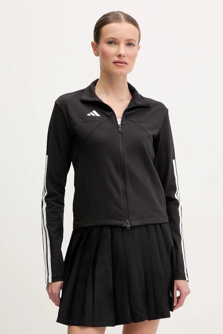 Mikina adidas Tiro dámska, čierna farba, s potlačou, JG4104