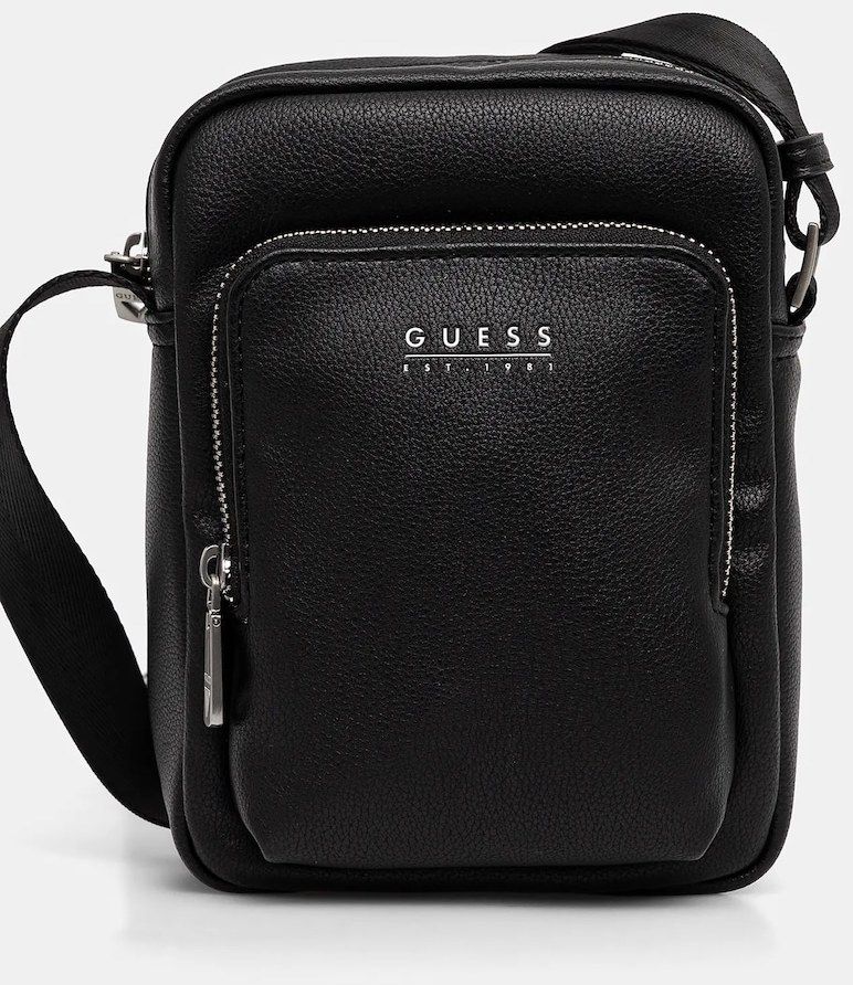 Malá taška Guess MILANO čierna farba, HMMITU P5263