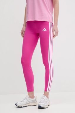 Legíny adidas Essentials dámske, ružová farba, s nášivkou, JC5577