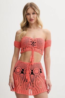 Plážový top Guess oranžová farba, E5GH00 Z3N30