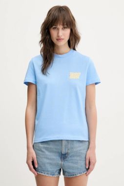 Bavlnené tričko Tommy Jeans dámske, DW0DW21338
