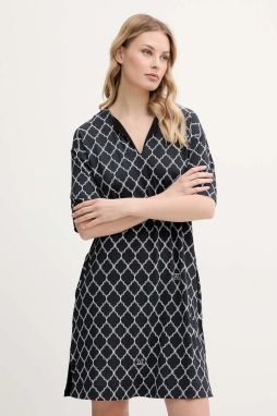 Plážové šaty Max Mara Beachwear tmavomodrá farba, 2516621079600