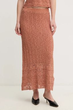 Sukňa Hoss Intropia oranžová farba, maxi, puzdrová, 8429013