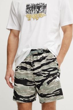 Šortky adidas Sea Camo pánske, čierna farba, JD8077