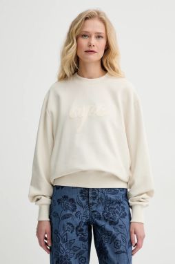 Mikina A.P.C. sweat ethan - GOTS dámska, béžová farba, jednofarebná, COHGT.M27975