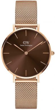 Hodinky Daniel Wellington PETITE AMBER dámskeňe, zlatá farba