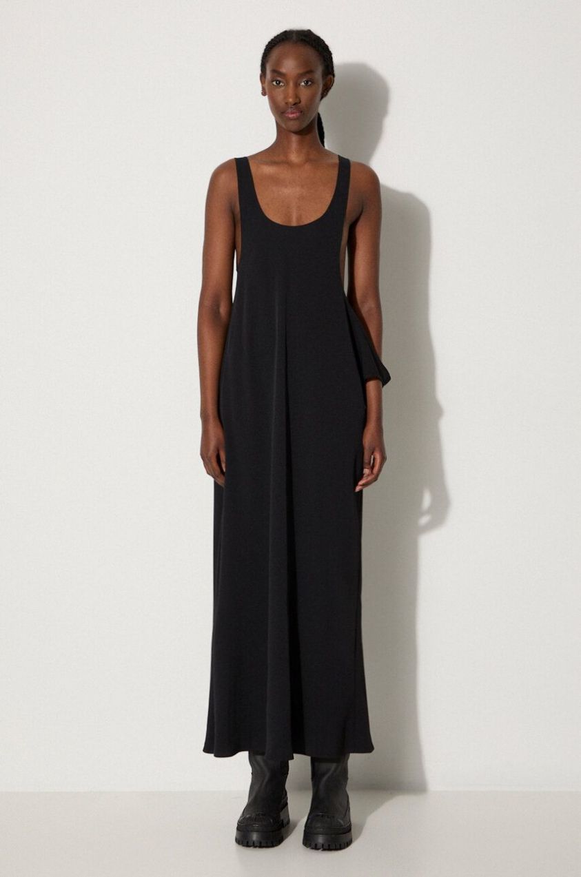 Šaty MM6 Maison Margiela čierna farba, mini, oversize, S62DD0038.S37977