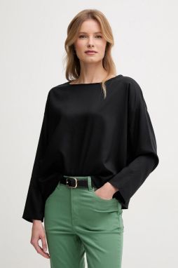 Blúzka United Colors of Benetton čierna farba, jednofarebná, 52M9DQ0B7