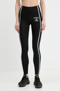 Tréningové legíny adidas Performance Optime čierna farba, s nášivkou, JG6150