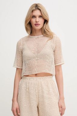 Tričko MAX&Co. dámske, béžová farba, 2516941064200