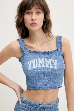Bavlnený top Tommy Jeans DW0DW20240