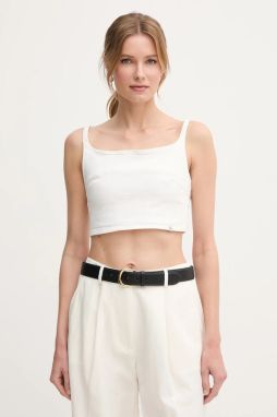Top Calvin Klein Jeans béžová farba, J20J225195