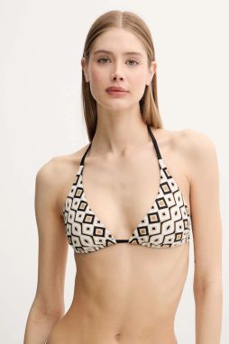 Obojstranná plavková podprsenka Max Mara Beachwear béžová farba, mäkké košíky, 2516821309600